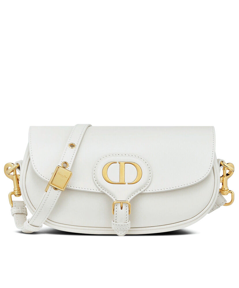 Christian Dior Bobby East west Leather Bag Cream